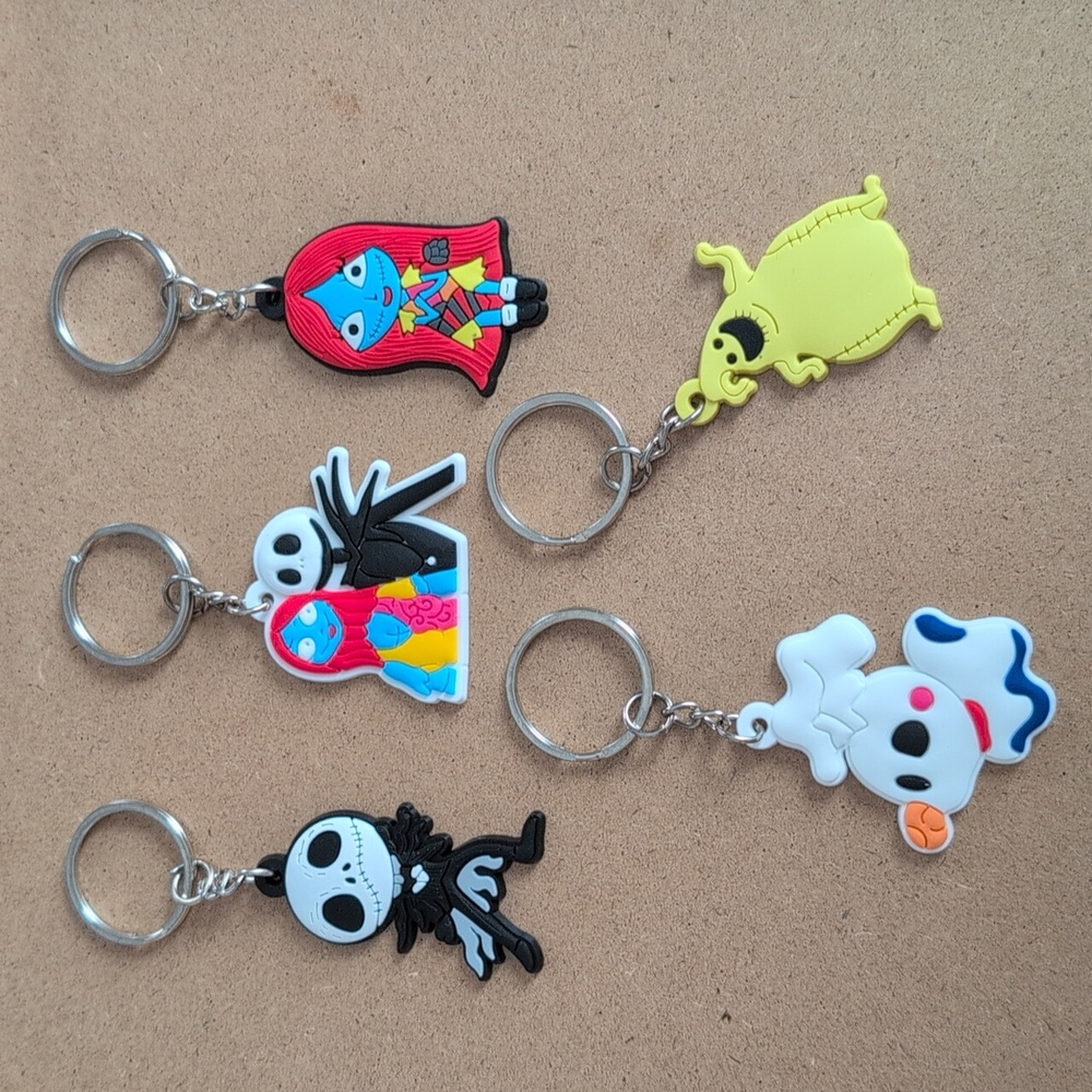 Nightmare Before Christmas Colorful Character Keychain Set of 5